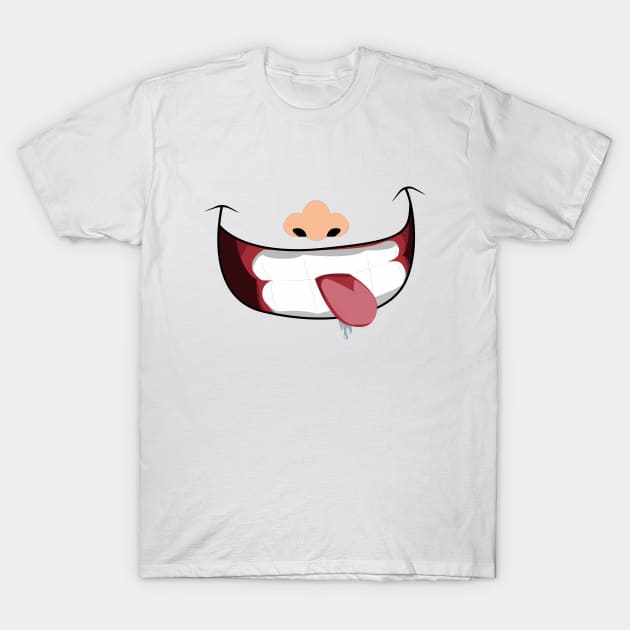 Nose and Smile #1 T-Shirt by Just for Shirts and Grins